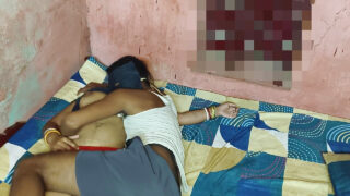 Homemade movie of mature big natural tits Indian housewife whore swallowing dick after being ass by big dick