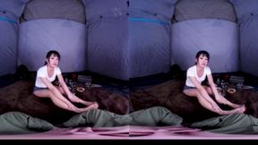 Stormy Night Camping with Mittsuji Leads to Intense Connection Under Thundering Skies - A