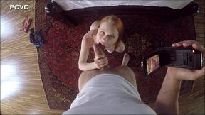 teen redhead step sister dolly little makes an amateur home video