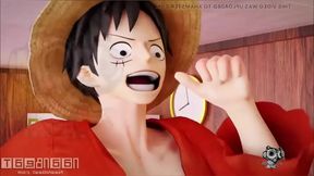 Nami Rides Luffy's Dick In Steamy 360° Hentai Action