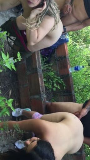 We went for a walk and ended up fucking in the woods