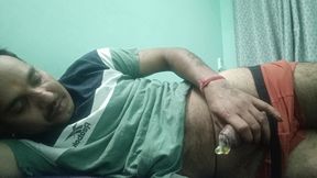 indian desi man sex and show shower shoe and masterbation