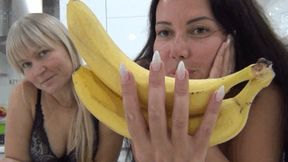 We swallow huge chunks of banana Ad