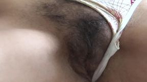 I Love Showing off My Hairy Pussy While Stepson Shows Me His Big Cock and Jerks off