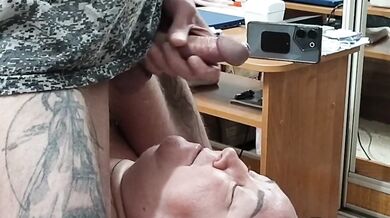 I'm jerking off my dick to feed my mother-in-law with cum