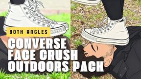 Facestanding in Converse - Nataly Outdoor Full Weight Trample on Your Face (Both Angles)