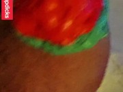 White Christmas Cumshot Elf Masturbation