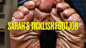 Sarah’s Ticklish Footjob