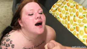 Rose the horny BBW gets fervidly banged by a chubby chaser