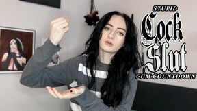 Stupid Cock Slut Cum Countdown