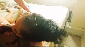 Amateur GF gives deepthroat and loves huge cock