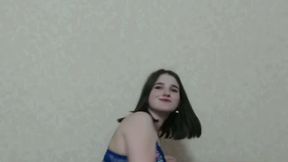 Innocent Girl Gets Down and Dirty in Sexy Strip Tease