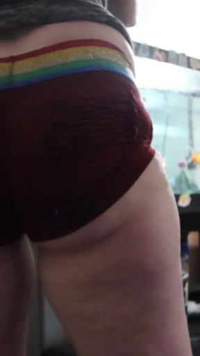 Ass Tease in Booty Shorts