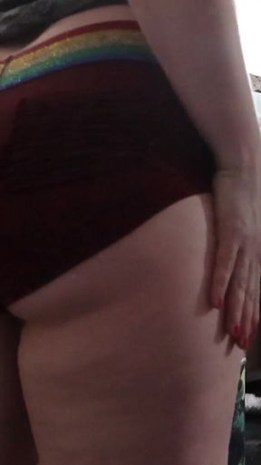 Ass Tease in Booty Shorts