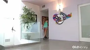HOT MOM stepmom teases stepdaughter with handjobs and snatch licking
