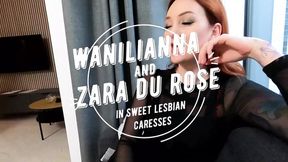 Zara's slippery fingers slide in Wanilianna's tender crevices