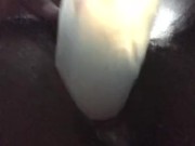 Full on orgasm with confetti dildo