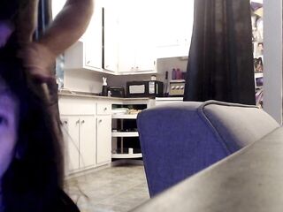 Obedient teen Violette Ebony have a fun hard doggy style screw and deepthroat