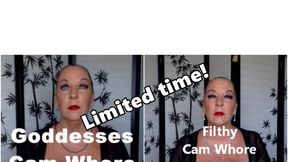 For a LIMITED time! Audition to be Goddesses Cam Whore and Cam Whore Training by Goddess Natasha (MP4)