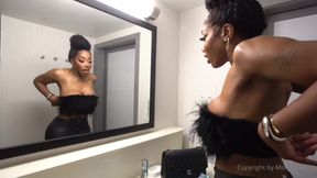 Ebony Trans GODDESS Fucked In Hotel Room