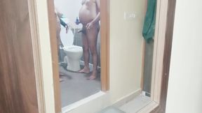 Stepsister Caught Peeing. Stepbrother Trys to Fuck her in different positions