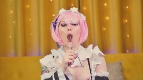 face fuck and ass stretching for ram