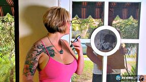 Selexia's lingerie voyeur fling
