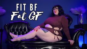 Fat Girlfriend, Fit Boyfriend - BBW GFE Feedism RolePlay Big Woman with Thin Man Weight Gain Fantasy Goddess Alara Glutton