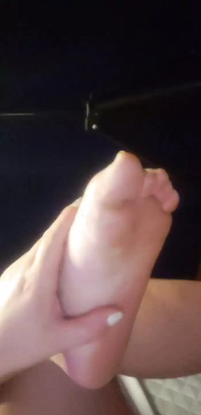Showing off my beautiful feet