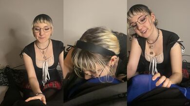 Blonde goth deepthroat tease onlyfans POV teaser