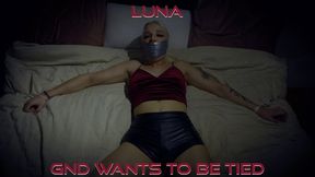 Luna - Come and Tie Me Up Alt WMV ( Rope Bondage , Cleave Gag , Tape Wrap Gag , Duct Tape Gag , BDSM , Hogtie )