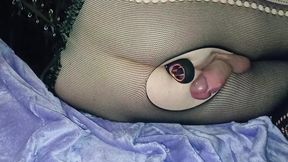 Sissy Leo Masturbating with Vibrator and Dilator