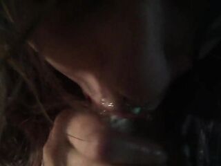 SHAMELESS teen w/ tongue ring has life-changing sloppy throat. Incredible deepthroat blow job-job creampie!