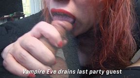 Vampire Evangeline drains the party guest Levi 1