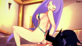 Futa Nemuri fucks Hado in a bath house - My hero academia Hentai