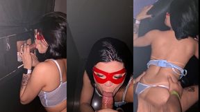 arrastei um safado pra cabine e mamei ate ganhar leitinho na boca