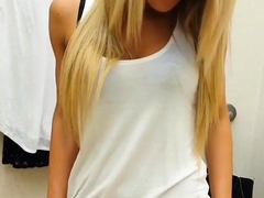 Blonde emo amateur solo masturbation