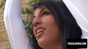 Sub Louise Kay gets inked and torn outside