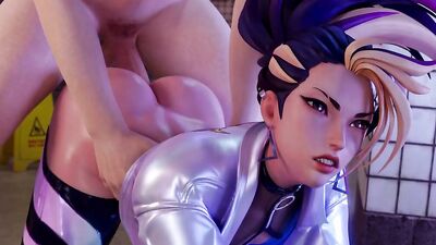 Hot cartoon babes with big tits get hardcore fucked in realistic 3D scenes