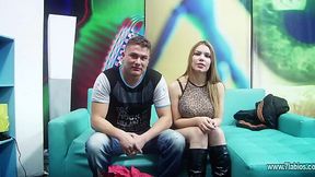 Latina Amateurs' First Casting Scene - Hot Young Couple!