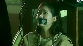 Korean Woman Tape Gagged