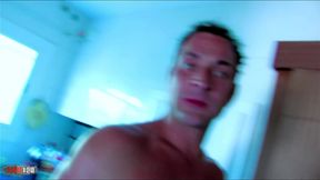 chubby blonde whore ass fucked and double penetration by two cock
