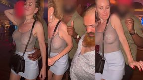 suite de la soiree au pacha a ibiza exhibant mes seins et mon minou en ...