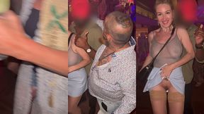 suite de la soiree au pacha a ibiza exhibant mes seins et mon minou en ...