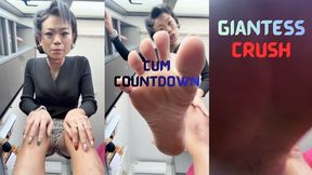 Escape or Cum and Die under my Giant Feet 3