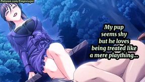 Feet Worship: Alluring Anime Maid Sucks Cock & Spits