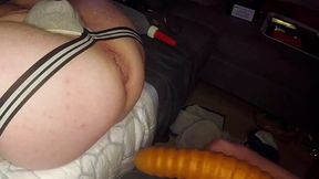Sloppy Rosebud loves getting pegged with 16-inch toy