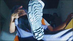 Blue Pants and Jockstrap