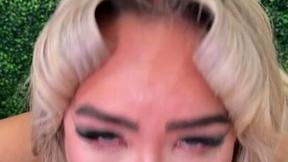 Hottie Luna Luxe Is Eager And Swallows A Huge Long Dick