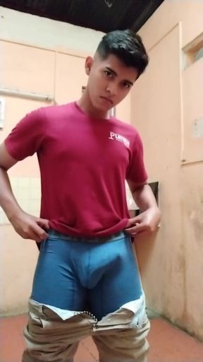 Horny teen boy on he worked